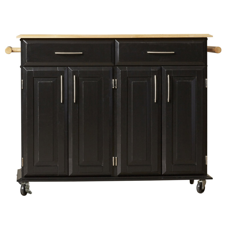Hamilton Kitchen Island with Wood Top & Reviews Joss & Main